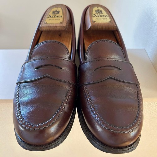Alden 984 calf penny loafer - calf,