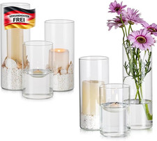 Windlicht Glas Set 10 15 20cm