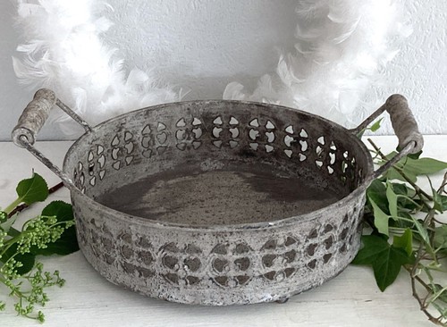 Shabby großes tablett rund - shabby,