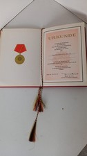DDR Urkunde für 20 Jahre Dienst, Ministerium des Innern, Nur Mappe