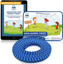 Gummitwist Mädchen inkl. 30 Hüpf-Spiele Outdoor Spiel Gartenspielzeug