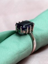 SILBERRING MIT KUNZIT