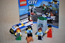 Lego® 60136 City Polizei Starter-Set Banküberfall mit Figuren, Anleitung und OVP
