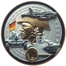 Traditions-Medaille NVA-ehrenvoll gedient - Durchmesser 48 mm - geriffelter Rand