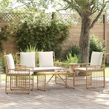 4tlg Gartenmöbel Set Rattan