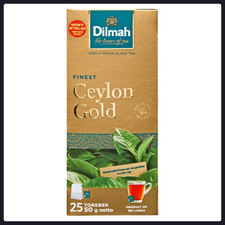Dilmah Feinster Ceylon Gold Klassischer Schwarzer Tee 50g 25 Taschen