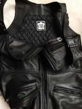 Gay-Lederlatzhose von Jumbo Schwarz Gebraucht