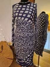 Marc Cain Kleid Seide blau