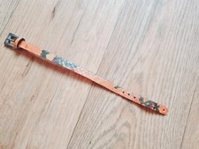 Marc Cain Armband Armschmuck Leder/Schlangenprint Orange 17,5cm-23,5cm