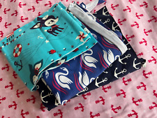 Hilco Schwan  Hafenkitz Anker Musselin Stoffe Stoffreste Stoffpaket Kinder 