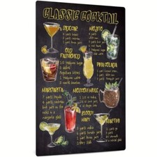 Blechschild Cocktail Rezept