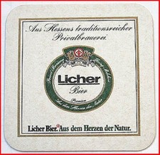 Bierdeckel (2) - Licher Bier -