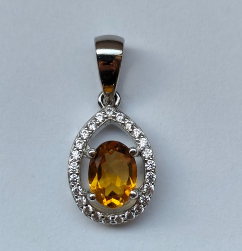 Goldtopas edelstein anhänger - goldtopas, edelstein-anhänger
