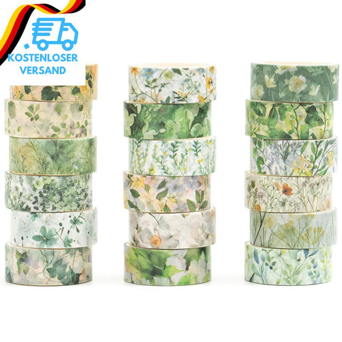 Blumen washi tape set - washi, 18