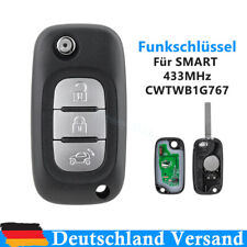 Auto Funk Schlüssel Fernbedienung 3 Tasten für Smart W453 2014 CWTWB1G767