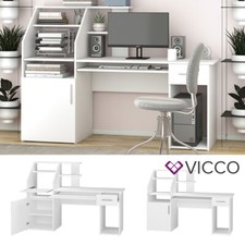 Computertisch Schreibtisch Arbeitstisch Edwin Weiß Ablagen Schublade 1 Tür Vicco