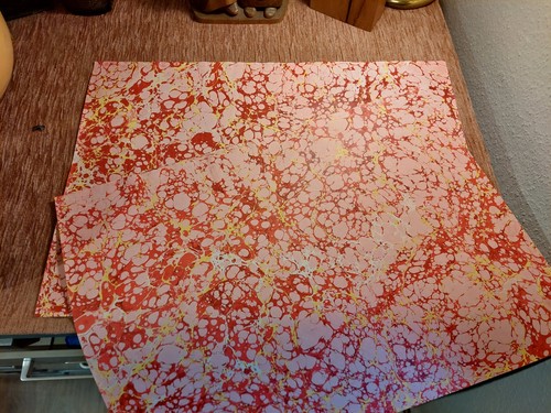 Schönes hand marmorpapier - 2,