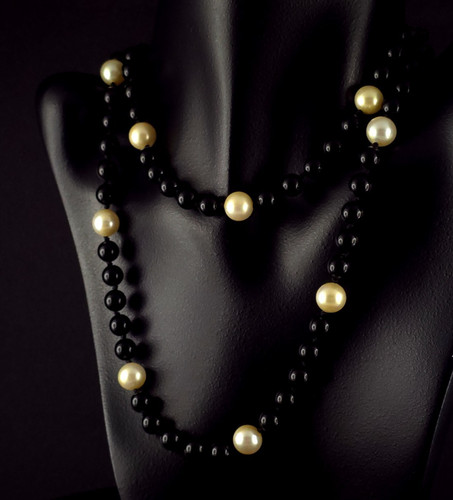 Kette silber 925 onyx - kette, schwarz