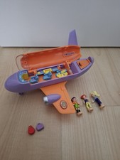 Polly Pocket Bluebird 1998 Flugzeug Jet mit Figuren