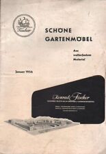 Konrad Fischer. Katalog: Schöne Gartenmöbel. Aus wetterf. Material. Januar 1956.