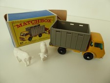 Original Vintage Streichholzschachtel Rinderwagen Nr. 37 - V.Nr neuwertig (A) Modell/Neuwertig (A+) Box