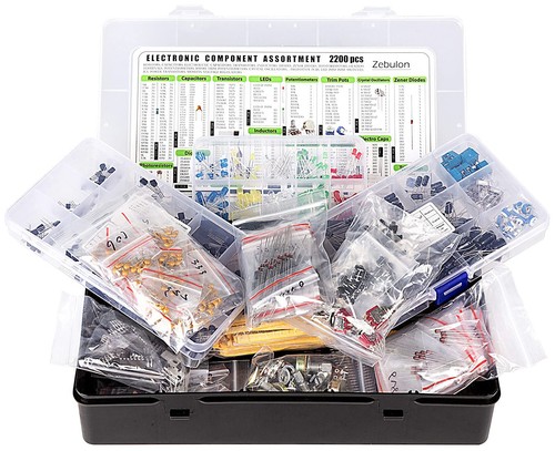 Elektronikbauteile sortiment - elektronikbauteile,