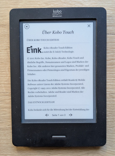 Kobo touch n905b reader - touch,
