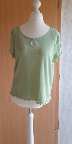 Gina feinripp shirt lässig - feinripp, t-shirt