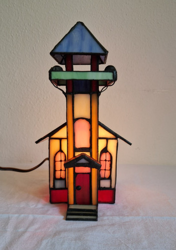Tiffany kirche tischleuchte - tiffany,