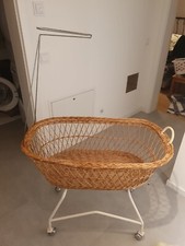 Stubenwagen - Baby Wiege + Himmel Matratze Bezüge