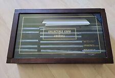 49 Sammelmünzen /Collectible Coins of America mit Holzbox /Glas  
