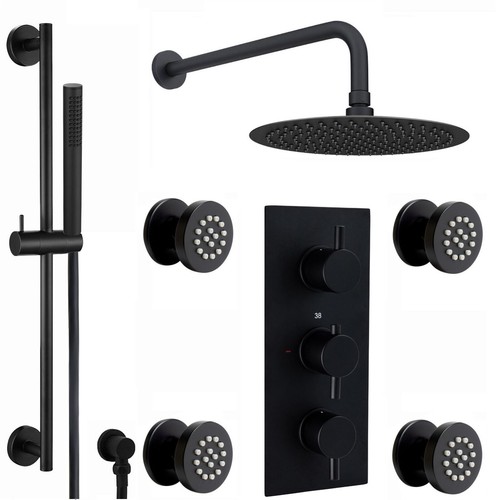 Duschgleiter stange set - set, rund