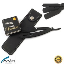 Rasiermesser + 100 DERBY Premium Rasierklingen Rasierer Rasur Razor NATRA