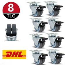 Möbelrollen Schwerlastrollen Lenkrollen Strandkorbrollen Ø 50 mm 400 kg SOTECH