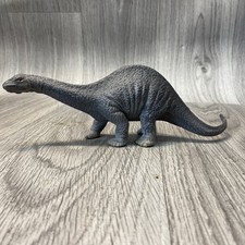 SCHLEICH grauer Apatosaurus Dinosaurier prähistorische Figur 2002 Vintage 14501 nicht mehr produziert