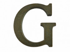 Messing buchstabe vintage - buchstabe, g