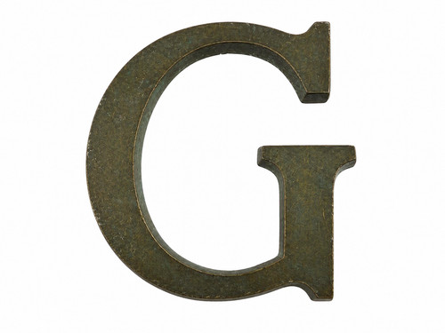 Messing buchstabe vintage - messing, g