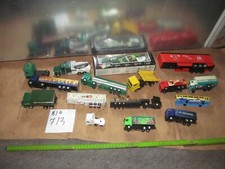 Konvolut 16 Anhänger + LKW gebrauchte Werbe  Modelle nur für Bastler (B 4/7/3)