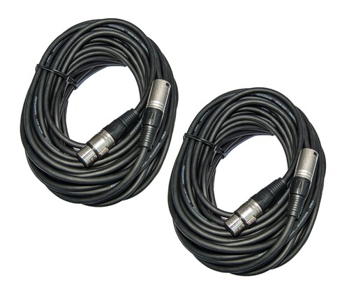 2er set 15m mikrofonkabel xlr - set,