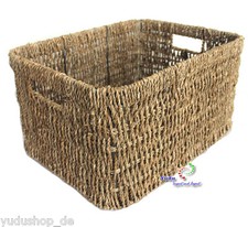 Korb Regalkorb Kiste Aufbewahrungskorb ohne Deckel Seegrass mehr Auswahl