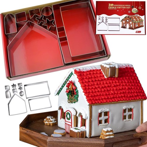 Lebkuchenhaus ausstechformen - lebkuchenhaus,