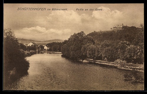 Ansichtskarte schüttenhofen - ansichtskarte,