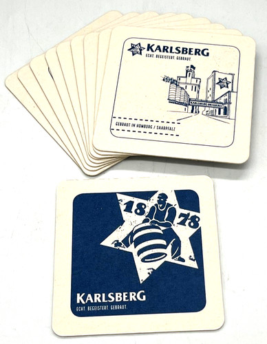 Stück bierdeckel karlsberg - 10,