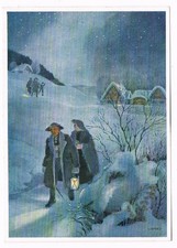 Künstlerkarte sign. GAREIS, Mettengang im Egerland, IM GEDENKEN AN UNSERE HEIMAT