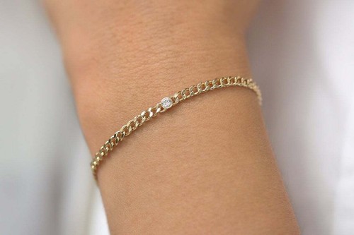 Diamant armband kubanern - armband,