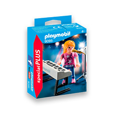 PLAYMOBIL 9095 Sängerin am Keyboard aus der Serie Special PLUS NEU Karton kaputt