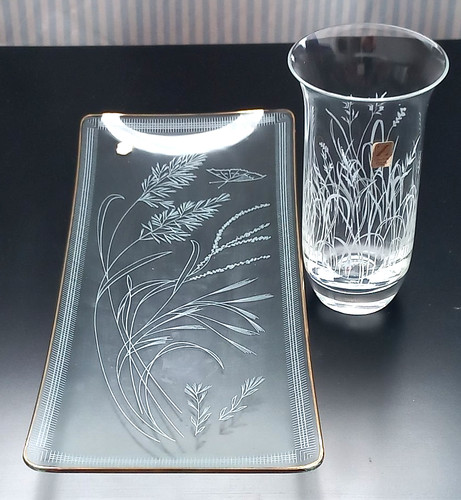 Zwiesel kristall glas set vase - kristall,
