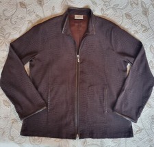 Damen Jacke, Schlangenleder Optik, braun, Gr. 48
