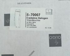 Oligo Daidalos Halogen E14 Ausstellung Design Wandleuchte lights 60 W Mod8-70007
