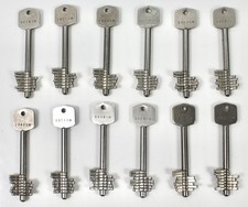 12× Edelstahl Mersey Schloss